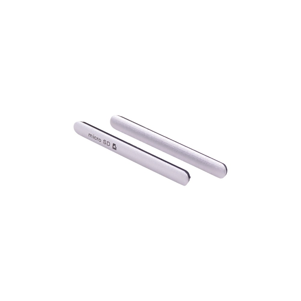 Бічна заглушка Sony D6633 Xperia Z3 Dual, колір срібло, 2шт. фото 1