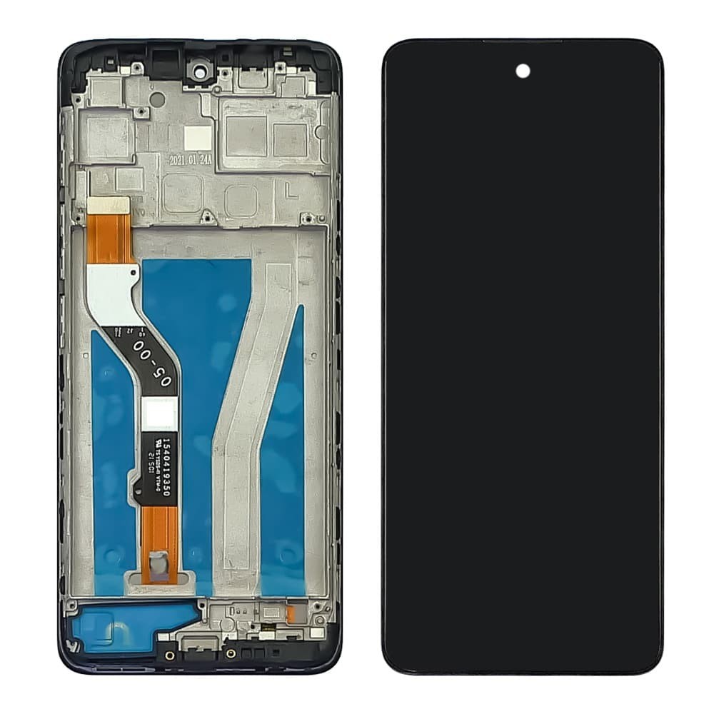 LCD Motorola XT2135 Moto G40 Fusion/Moto G60 + Touchscreen with Frame (black) фото 1 Дисплей для Motorola XT2135 Moto G40 Fusion/Moto G60 з тачскріном та рамкою в зборі, колір чорний фото 1