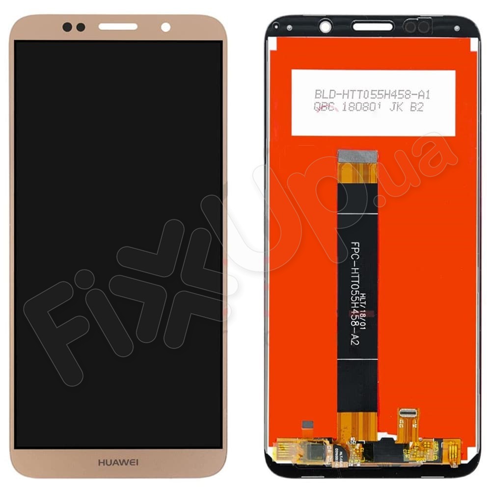 Дисплей для Huawei Y7 Prime 2018, Y7 2018, Nova 2 Lite, Honor 7C Pro з тачскрином у зборі, колір золотий фото 1