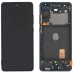 Дисплей для Samsung G780 Galaxy S20 FE, с таскрином и рамкой, черный, OLED small LCD миниатюра 1