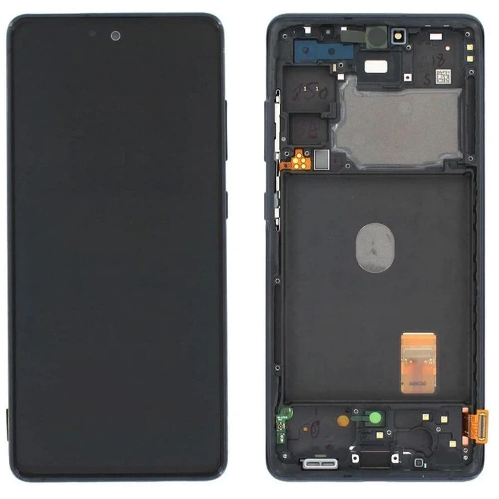 Дисплей для Samsung G780 Galaxy S20 FE (GH82-24263A), з таскріном і рамкою, чорний, сервісний оригінал фото 1