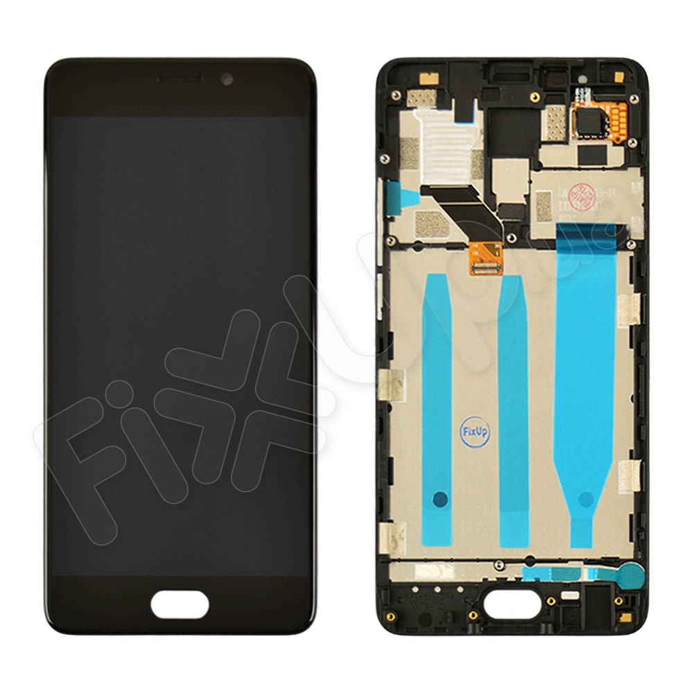 Дисплей для Meizu M6 Note с тачскрином и рамкой в сборе, цвет черный, оригинал, уценка фото 1