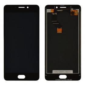 Дисплей Meizu M6 Note с тачскрином в сборе,  цвет черный, оригинал замененное стекло, без рамки