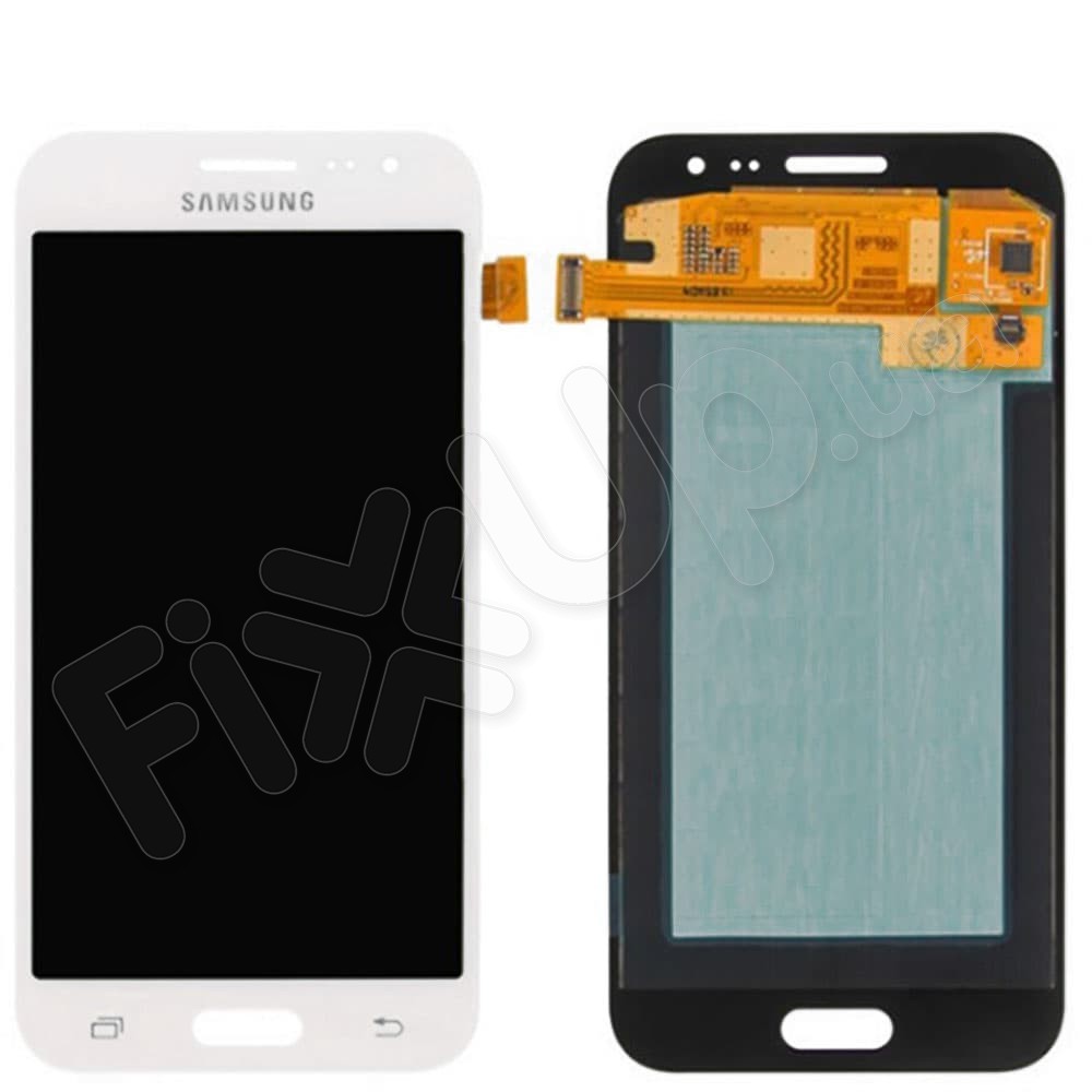 Дисплей для Samsung J200/J200G/J200H/J200Y/J200F Galaxy J2 2015 с тачскрином, цвет белый, сервисный оригинал фото 1