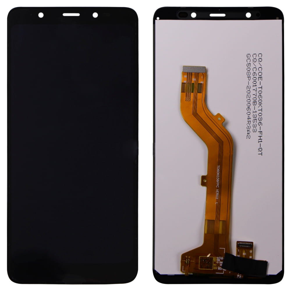 Дисплей для Tecno Pop 4 (BC2) с тачскрином в сборе, цвет черный, оригинал фото 1