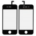 Тачскрин (сенсор) iPhone 4/4S, цвет черный миниатюра 1