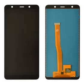 Дисплей для Samsung A750H/DS Galaxy A7 (2018) з тачскріном у зборі, ips (tft), колір чорний, без рамки